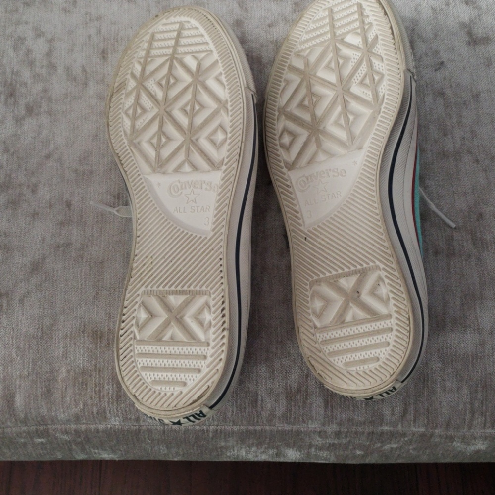 Converse aqua size 5 elastic back sneakers - Picture 3 of 4